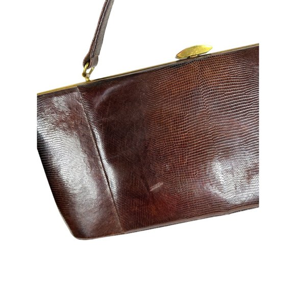 1950s/60s reptile lizard handbag by Escort - Picture 5 of 9